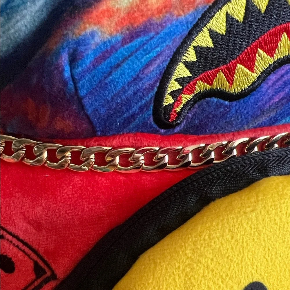 Sprayground Black Backpack with Smiley Tag - Picture 7 of 8